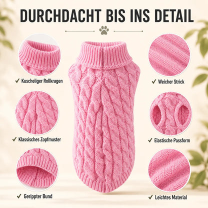 Hundepullover Strick für kleine Hunde | Warmer Hundemantel