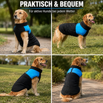 Wasserdichte Hundewinterjacke mit Reißverschluss für Hunde