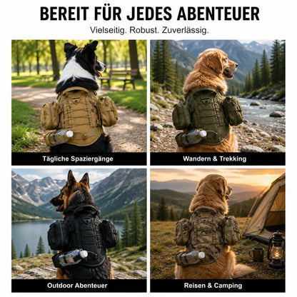 Hundegeschirr Taschen MOLLE Set | Taktische Hundetasche Outdoor