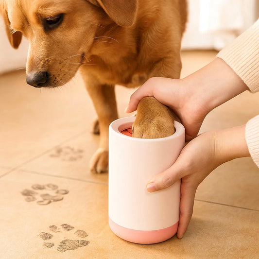 Pfotenreiniger für Hunde & Katzen | Mit weichen Silikonborsten