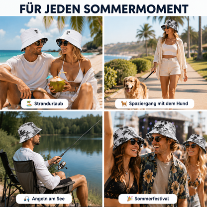 Unisex Wende Bucket Hat | Sonnenhut aus Baumwolle für Strand & Alltag