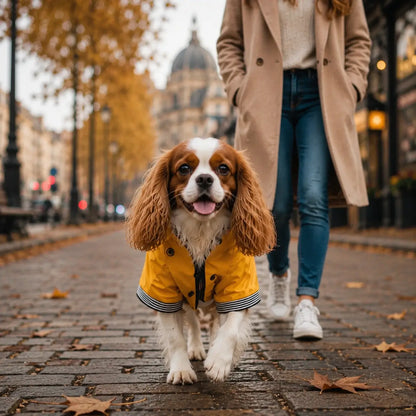 Hunderegenmantel wasserdicht | Regenjacke mit Kapuze für Hunde