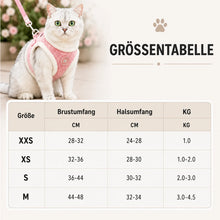 Katzengeschirr mit Leine aus Cord | Weich, Reflektierend & Verstellbar