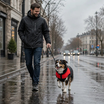 Wasserdichte Hundewinterjacke mit Reißverschluss für Hunde