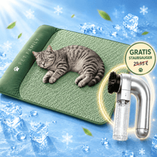 Kühlendes Katzenbett | Inklusive gratis kabelloser Katzhaarsauger