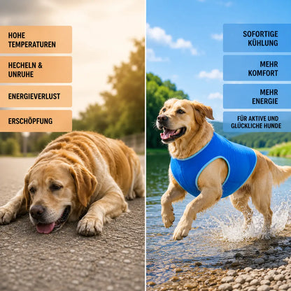 Kühlweste für Hunde & Katzen | Atmungsaktive Kühlweste für den Sommer