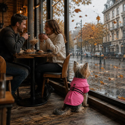 Hundemantel wasserdicht | Trenchcoat für kleine & mittlere Hunde