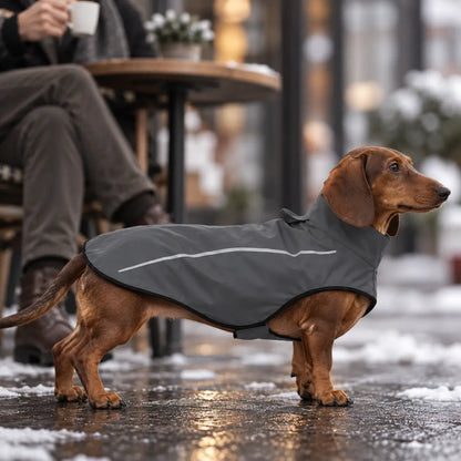 Wasserdichter Hunderegenmantel | Reflektierender Hundemantel