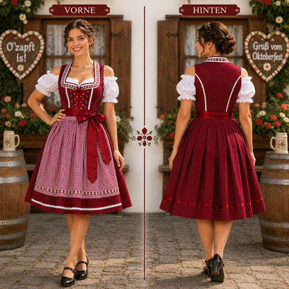 Dirndl Damen Set für Oktoberfest | Klassisch & Elegant