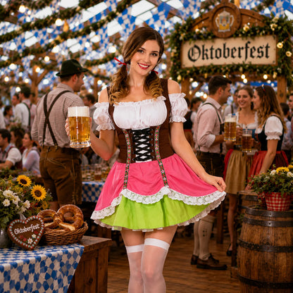 Oktoberfest Dirndl Damen | Traditionelles Trachtenkostüm