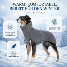 Winddichter Hundemantel mit Rollkragen für Windhunde