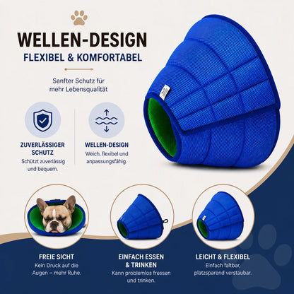 Halskrause Hund weich | verstellbar, atmungsaktiv & bequem