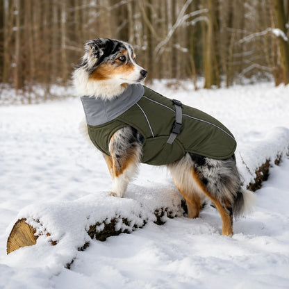 Winter Hundemantel | Wasserdichte Hundejacke mit Reflektoren
