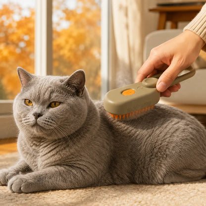 3-in-1 Dampfbürste für Katzen & Hunde | Fellbürste