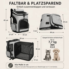Katzenrucksack mit Sichtfenster | Transportrucksack