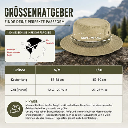 Herren Fischerhut aus Baumwolle | Bucket hat UPF50+ UV-Schutz