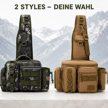 Angelrucksack 600D Nylon mit Rutenhalter & 7 Fächern Outdoor Tasche