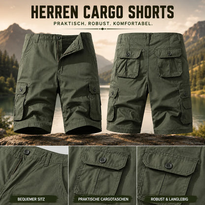 Herren Cargo Shorts aus Baumwolle | Robuste Outdoor & Freizeitshorts