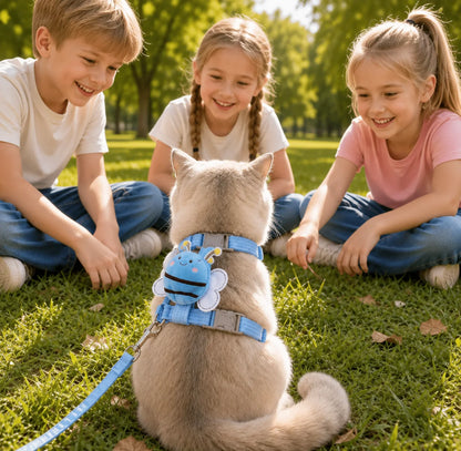 Bienen-Katzengeschirr mit Leine für Katzen & kleine Hunde