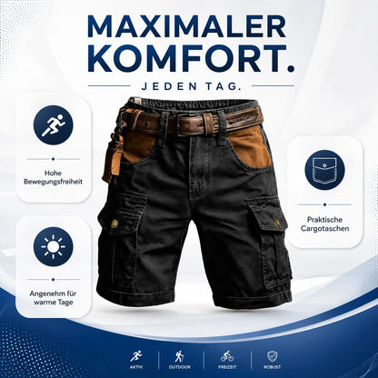 Arbeitsshorts Herren Cargo Shorts Baumwolle Sommer Freizeit & Outdoor