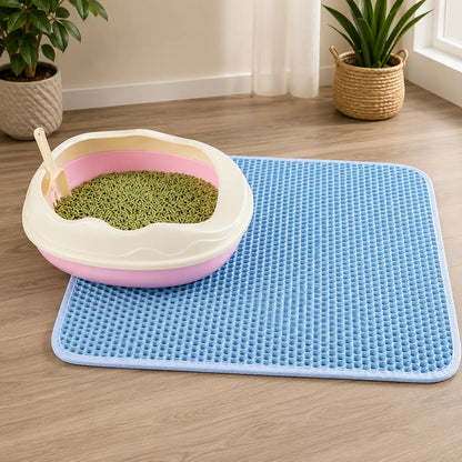 CleanPaw – Die hygienische Katzenstreumatte mit Wabenstruktur für ein sauberes Zuhause