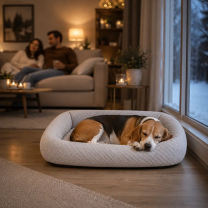 Hundebett Winter | Warmes Hundebett mit weicher Polsterung