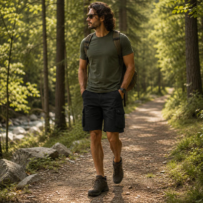 Herren Cargo Shorts aus Baumwolle | Robuste Outdoor & Freizeitshorts