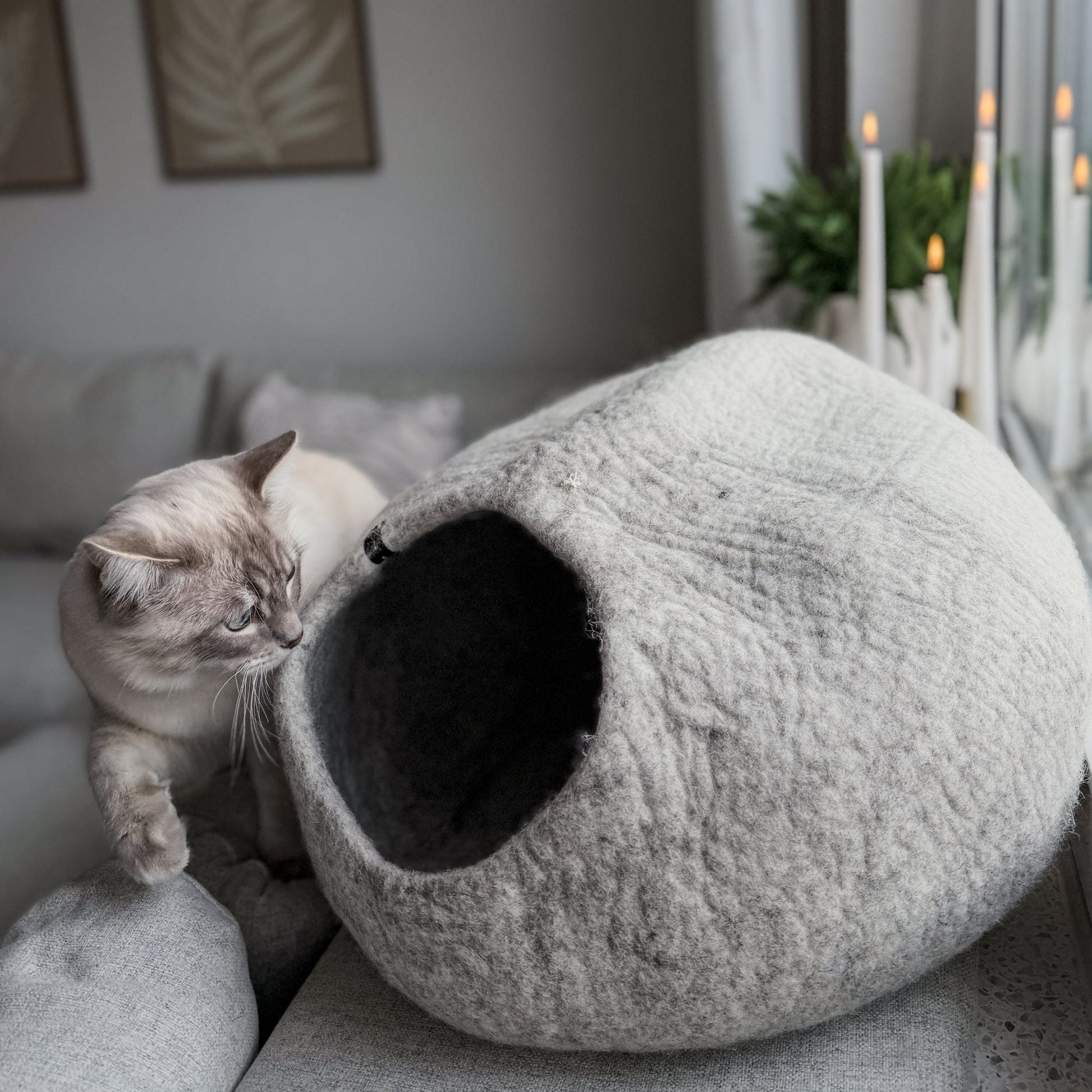 SnuggleCave Filzhöhle für Katzen