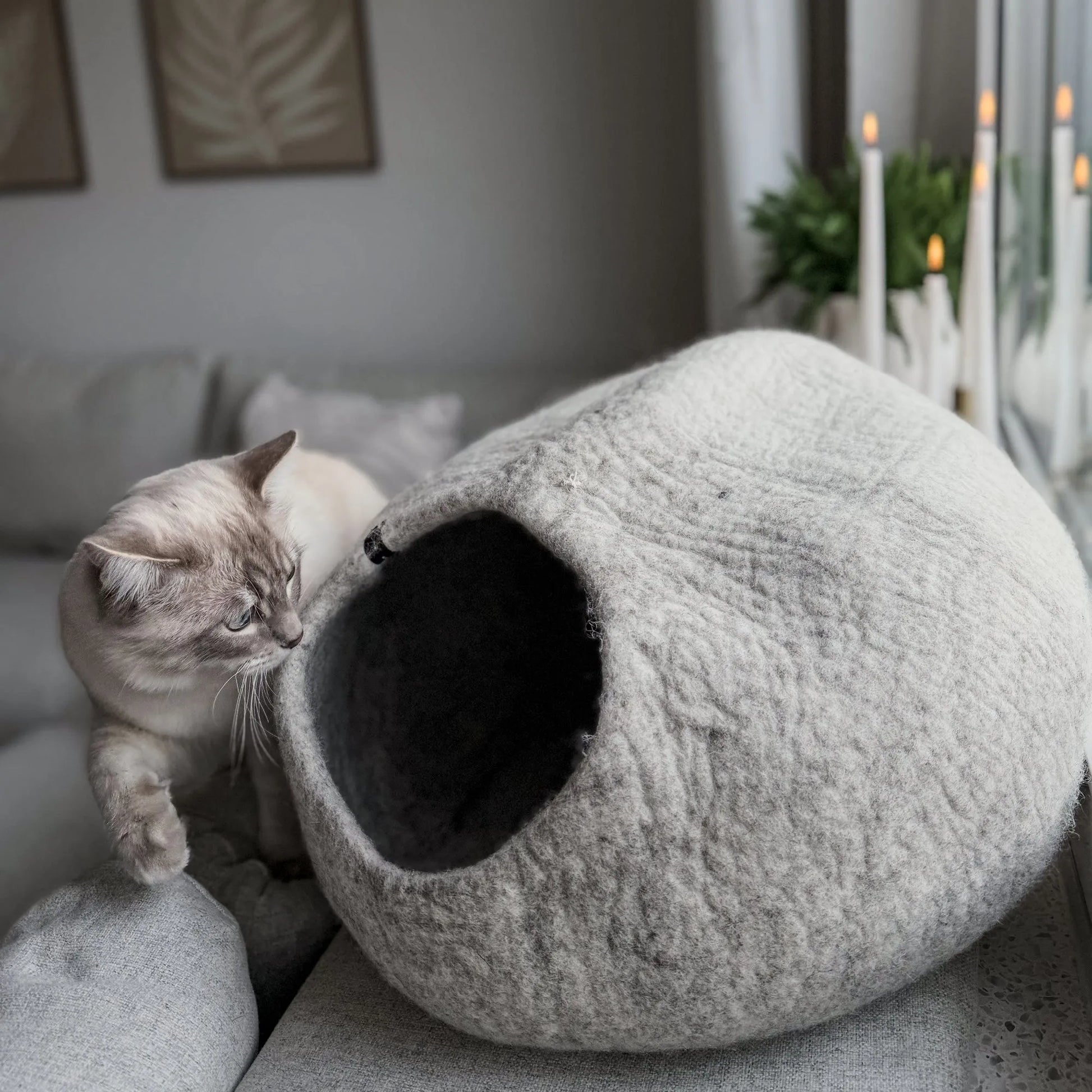 SnuggleCave Filzhöhle für Katzen