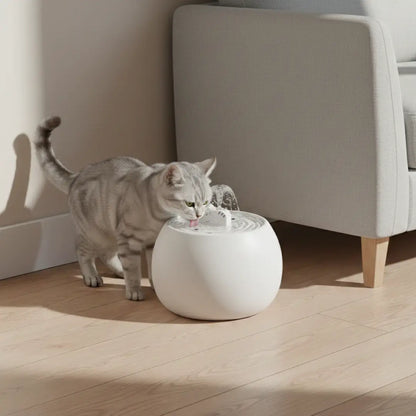 Ceramic Cat Fountain | 1.5L Drinking Fountain Quiet