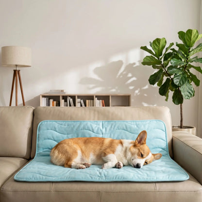 Couverture rafraîchissante pour chien | Lavable, respirante et légère