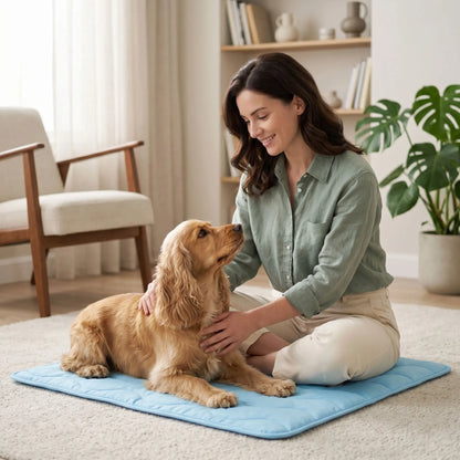 Couverture rafraîchissante pour chien | Lavable, respirante et légère