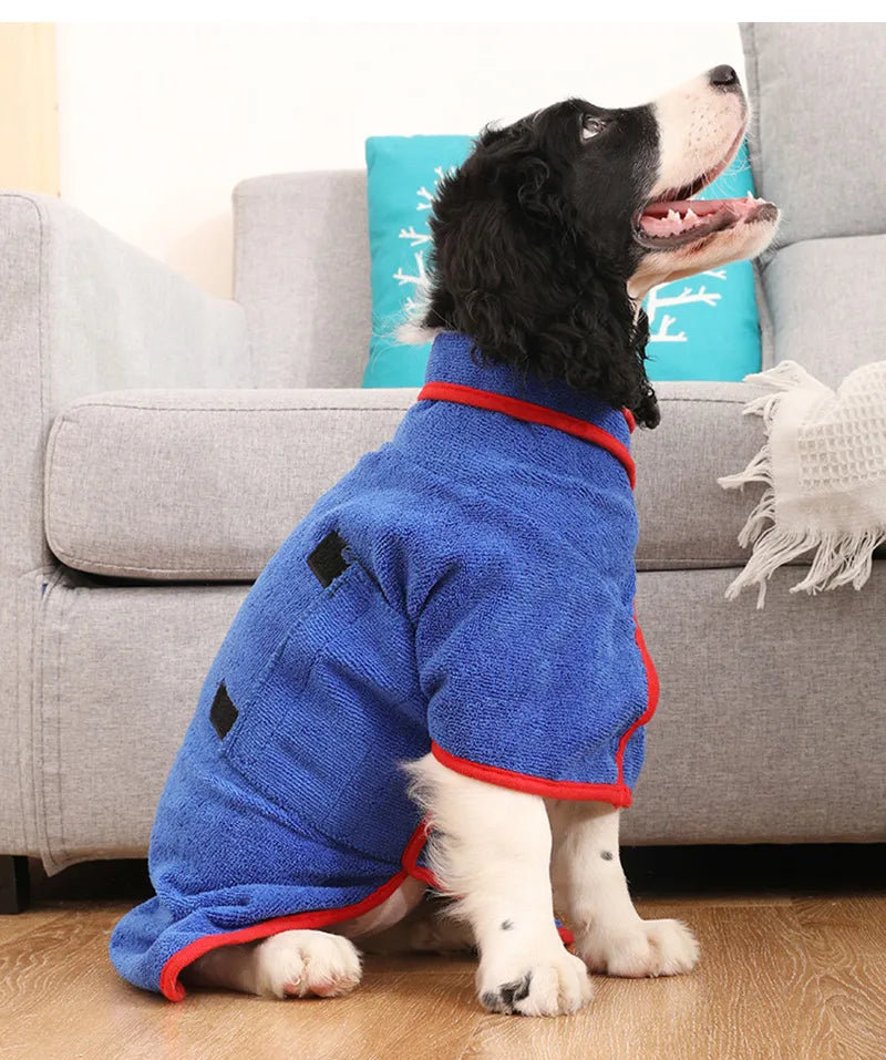 CanisWrap – Saugfähiger Bademantel für Hunde