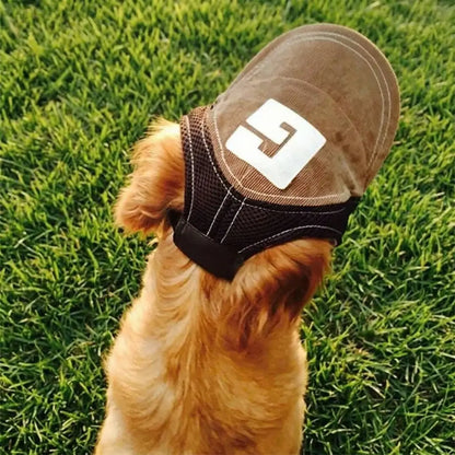 Dog Cap Sun Protection | Adjustable Dog Hat with Ear Holes