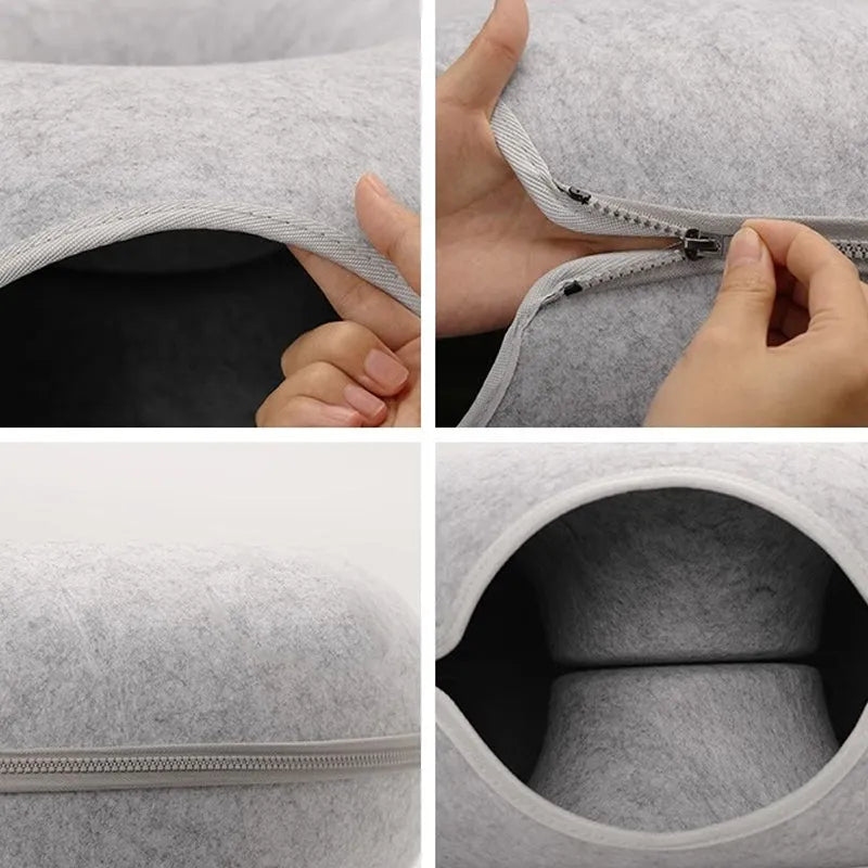 CosyPaw 2-in-1 Donut Katzenbett