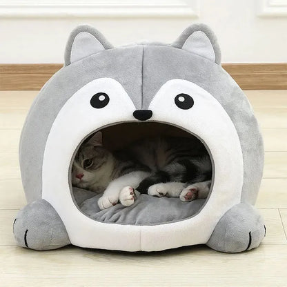 Kuschelnest für Katzen | Weiches Katzenbett zum Schlafen