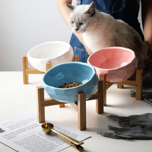 FutterThron – Ergonomisch erhöhte Futterschüssel für Katzen mit Stil