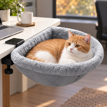 Katzenbett Hängematte | Faltbares rundes Katzenbett für Zuhause
