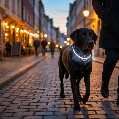 Collier lumineux LED pour chien | Lumière clignotante pour la nuit